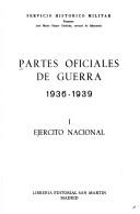 Cover of: Partes oficiales de guerra by 