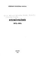 Cover of: Közművelődés 1972-1976