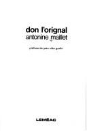 Cover of: Don l'Orignal
