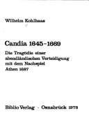 Candia 1645-1669 by Kohlhaas, Wilhelm