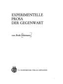 Cover of: Experimentelle Prosa der Gegenwart