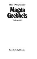 Cover of: Magda Goebbels