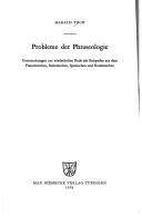 Cover of: Probleme der Phraseologie by Harald Thun, Harald Thun