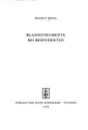 Cover of: Blasinstrumente bei Behinderten by Helmut Moog