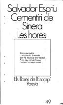 Cover of: Cementiri de Sinera ; Les hores by Salvador Espriu