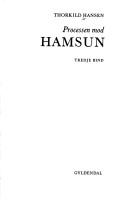 Cover of: Processen mod Hamsun
