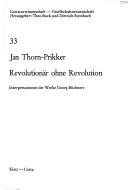 Cover of: Revolutionär ohne Revolution: Interpretationen d. Werke Georg Büchners