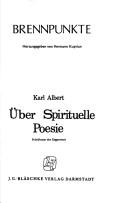 Cover of: Über spirituelle Poesie: Schrifttum d. Gegenwart