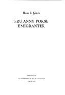 Cover of: Fru Anny Porse ; Emigranter