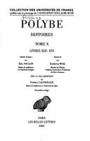 Cover of: Histoires [de] Polybe.: Texte établi et traduit par Paul Pédech.
