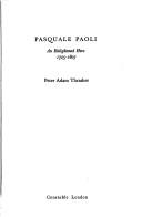 Cover of: Pasquale Paoli: an enlightened hero, 1725-1807.