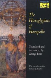 The Hieroglyphics of Horapollo by Horapollo