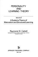 Cover of: Personality and learning theory