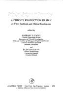 Cover of: Antibody production in man | 