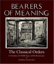 Cover of: Bearers of Meaning | John Onians