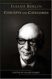 Cover of: Concepts and Categories by Isaiah Berlin