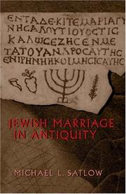 Cover of: Jewish Marriage in Antiquity