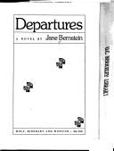Cover of: Departures | Jane Bernstein