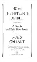 Cover of: From the Fifteenth District: a novella and eight short stories