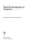 Cover of: Maternal recognition of pregnancy.