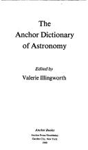 Cover of: The Anchor dictionary of astronomy