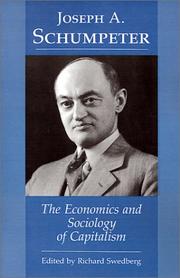 Cover of: The economics and sociology of capitalism