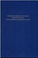 Cover of: Studies in Jewish literature: issued in honor of Professor Kaufmann Kohler