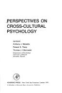 Cover of: Perspectives on cross-cultural psychology