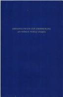 Cover of: Abhandlungen zur Erinnerung an Hirsch Perez Chajes