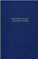 Cover of: The book of delight, and other papers