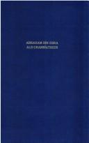 Cover of: Abraham ibn Esra als Grammatiker by Wilhelm Bacher