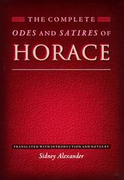 Cover of: The complete Odes and Satires of Horace by Horace