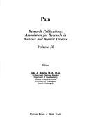 Cover of: Pain by Association for Research in Nervous and Mental Disease.