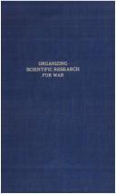 Organizing scientific research for war by Irvin Stewart