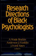 Cover of: Research directions of Black psychologists