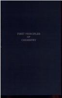 First principles of chemistry by Silliman, Benjamin