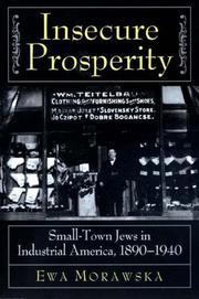 Cover of: Insecure Prosperity by Ewa Morawska