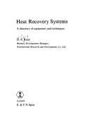 Heat Recovery Systems by D. A. Reay