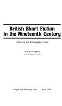 Cover of: British short fiction in the nineteenth century: a literary and bibliographic guide