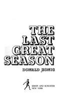 Cover of: The last great season by Donald Honig