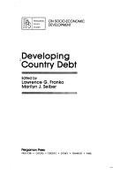 Cover of: Developing country debt