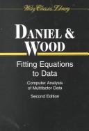 Cover of: Fitting equations to data by Cuthbert Daniel