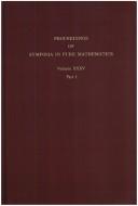 Cover of: Harmonic analysis in Euclidean spaces by Symposium in Pure Mathematics (1978 Williams College), Symposium in Pure Mathematics (1978 Williams College)