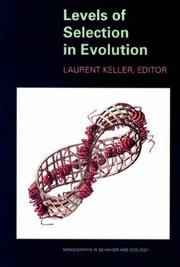 Cover of: Levels of Selection in Evolution | Laurent Keller