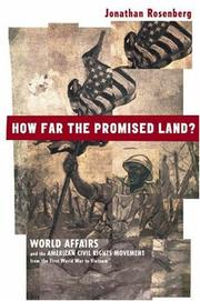 Cover of: How far the promised land? by Jonathan Rosenberg