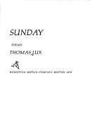 Cover of: Sunday: poems