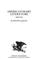 Cover of: American diary literature, 1620-1799