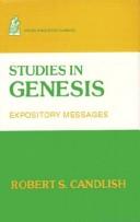 Cover of: Studies in Genesis by Robert Smith Candlish