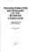 Cover of: Transliterated dictionary of the Russian language: an abridged dictionary consisting of Russian- to-English and English-to-Russian sections.  by Eugene Garfield, editor