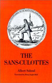 Cover of: The Sans-Culottes | Albert Soboul